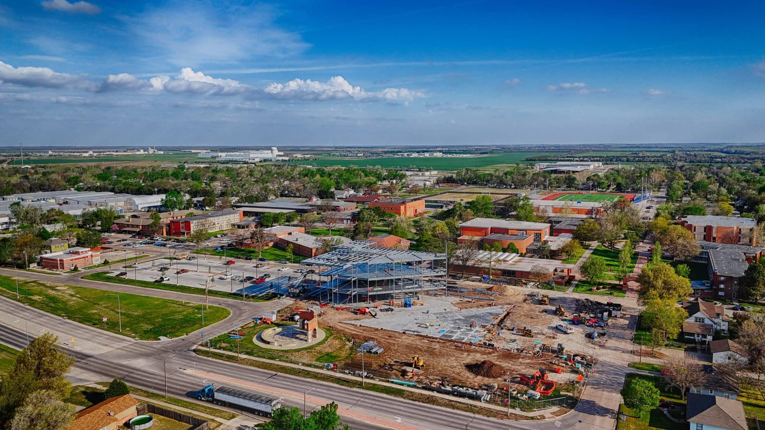 Campus Commons - construction progress April 2024